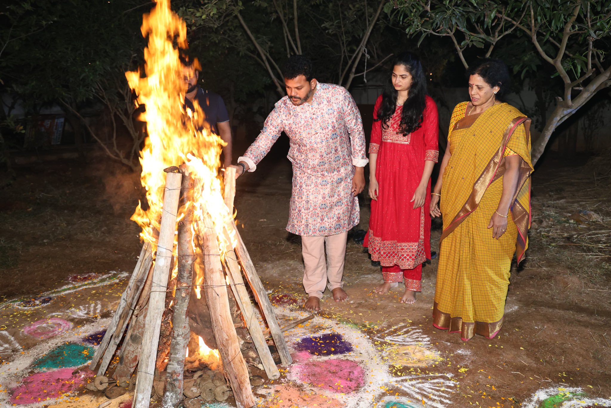 సంక్రాంతి వేడుక‌ల్లో రామ్మోహ‌న్ నాయుడు