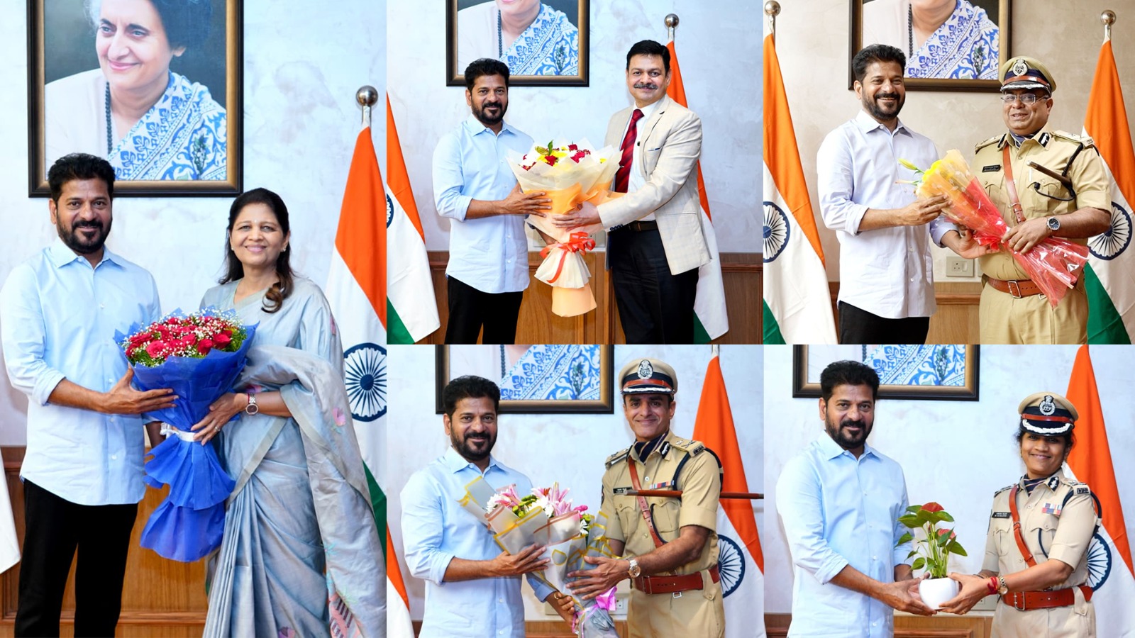 సీఎంను క‌లిసిన శివ‌ధ‌ర్ రెడ్డి, సీవీ ఆనంద్