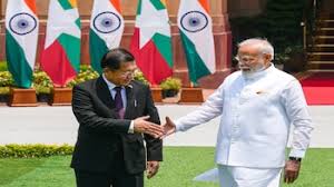 మ‌య‌న్మార్ అధ్య‌క్షుడితో పీఎం మోదీ భేటీ