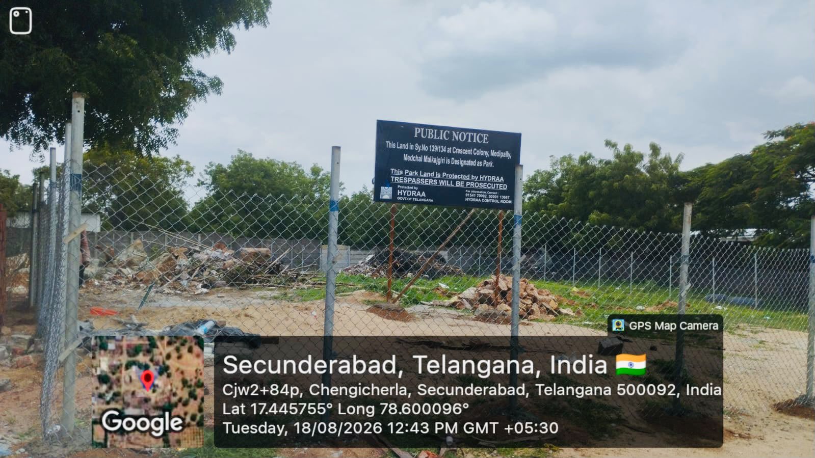 క్రెసెంట్ నగర్‌లో పార్కును రక్షించిన హైడ్రా