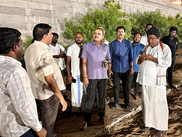 వేగంగా వేంకటపాలెం శ్రీవారి ఆలయ నిర్మాణ పనులు